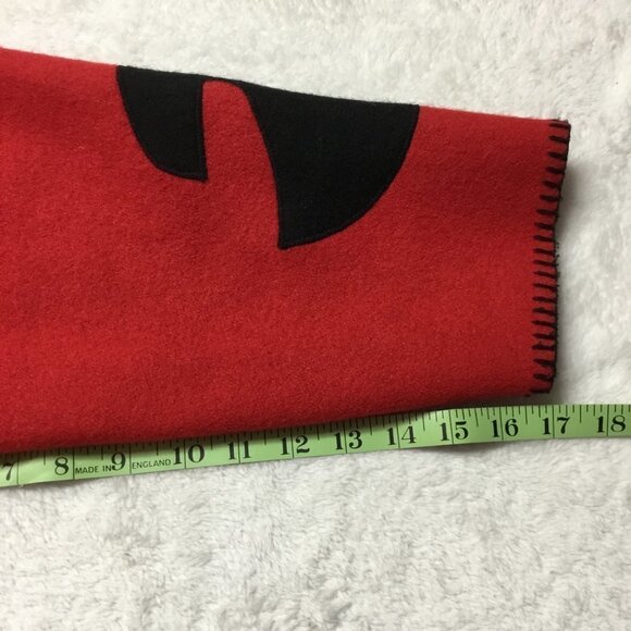 vintage Ivalu Inuit Felted Wool Red/Black Hand Embroidered Jacket Medium - Picture 9 of 15